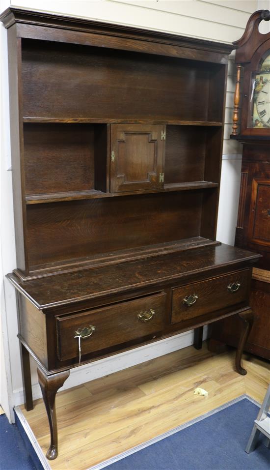 A 1920s oak dresser W.137cm